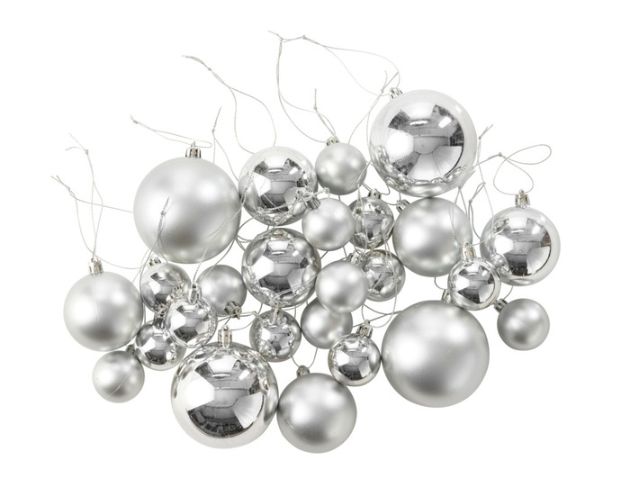 Julgranskula Silver 25-pack Stemning